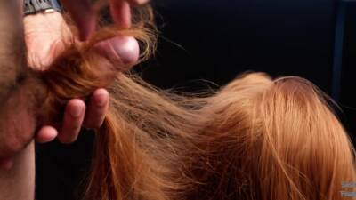 Hairjob While Redhead Playing Video Game - hclips.com