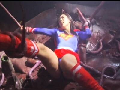 SuperGirl Ravaged by Tentacles! - nvdvid.com - Japan