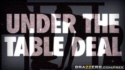 Under The Table Deal scene starring Mea Melone - sexu.com