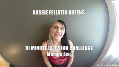 10 Minute Blowjob Challenge - Marina Lee - hotmovs.com