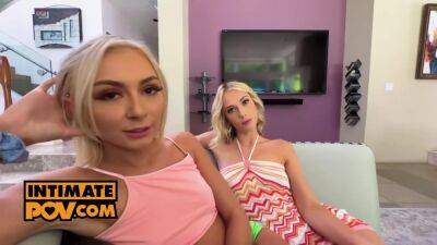 Fuck Threesome With Two Hot Blondes And With Sky Pierce And Chloe Temple - hotmovs.com