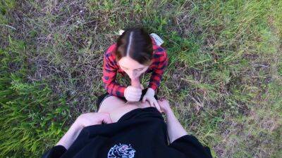 Perverted Teen Makes Me Cum On Her Titties In A Forest Pov Public Outdoor - upornia.com