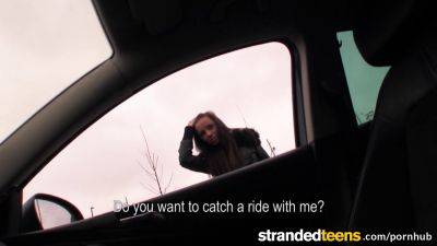 Watch Shy Gina Devine flash her driver on a busy roadhead in public - sexu.com - Czech Republic
