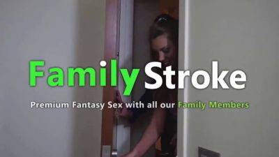 Step siblings get naughty & hide from stepmom in full Vids FamilyStroke clip - sexu.com