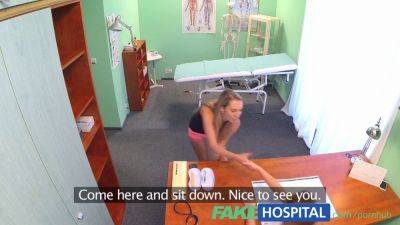 Alexis Crystal - Alexis Crystal in uniform licks the pussy of her fake hospital patient - sexu.com - Czech Republic