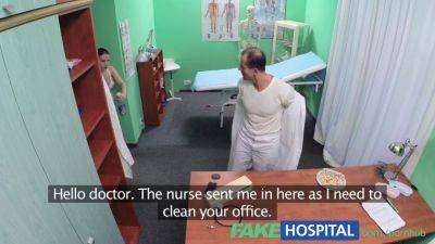 Real dirty nurse in uniform can't resist patient's doggystyle desires in fake hospital - sexu.com