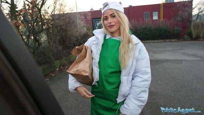 Martin Gun - Blonde Waitress Public Blowjob - xxxfiles.com