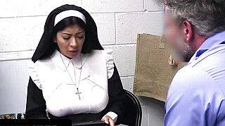 Mike Mancini - Suspicious Nun Endures A Thorough Cavity Search - ah-me.com