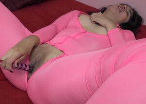 Lucy Sunflower - ChickPass - Latina slut Lucy Sunflower cums hard in her pink catsuit - hclips.com