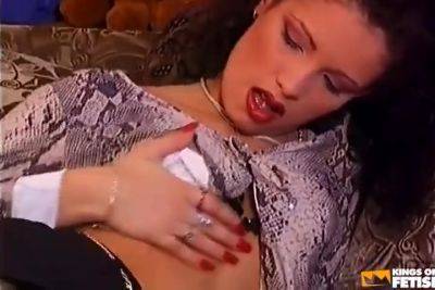 Sexy Brunette Gets Fucked And Receives A Load Of Cum In Mouth - hotmovs.com