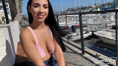 Giving Gaby Ortega Italian cream - busty Latina Gaby ortega outdoor marina hookup reality - xtits.com - Italy - Colombia