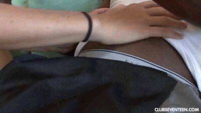 Chubby teen working out a BBC - sexu.com